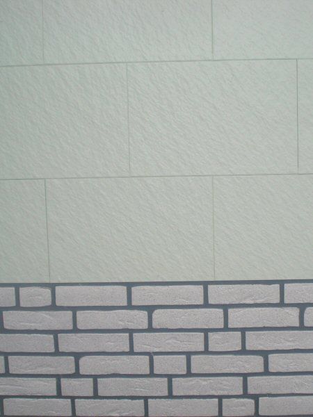 Vinylit Klinker mit Zierer Putzstrukturfassade